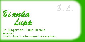 bianka lupp business card